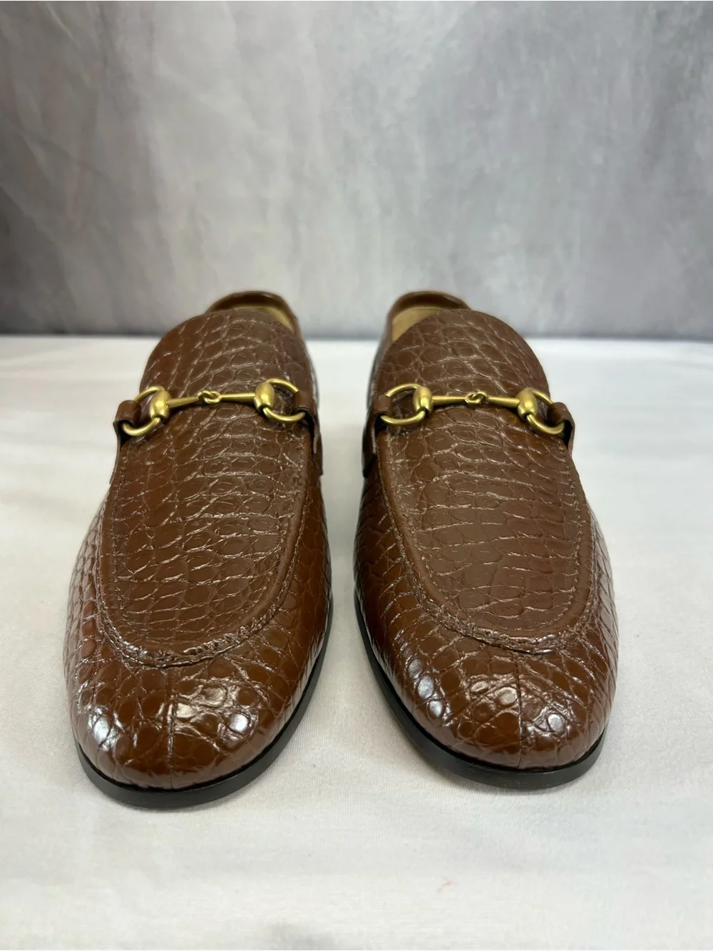 Gucci Men's Gucci Jordaan crocodile loafer